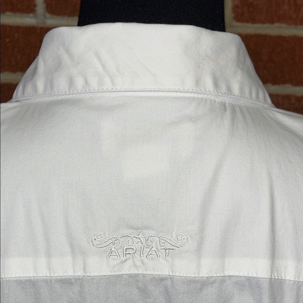 Ariat Real Kirby Stretch LS White Button Down Shirt Women’s Size 2X - Picture 8 of 15
